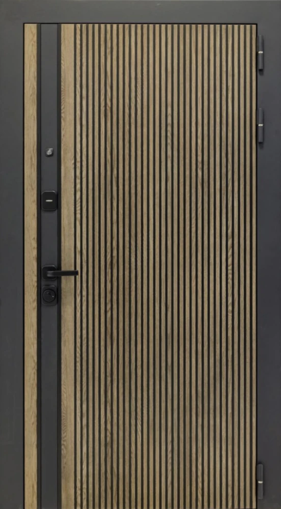 Входная дверь ДвериПРО Rosna ФЛ-701 (10мм, дуб шоколад) DPRO204455 внешняя сторона